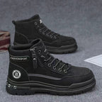 Damen Modische High-Top Stiefel mit robustem Sohlenprofil und praktischem Reißverschluss