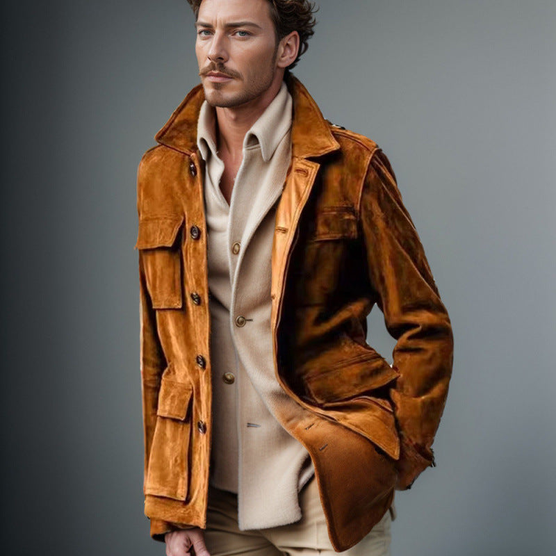 Damen praktische Jacke im modernen Look mit aufgesetzten Taschen R&B