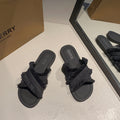 Damen Pantolette mit fransigem Design und softer Innensohle EB