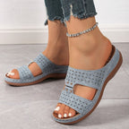 Damen Clogs mit modischem Lochdesign und komfortabler Fußbettung R&B
