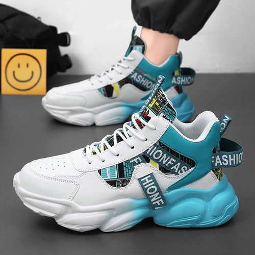 Damen Modische Lauf Sneakers mit innovativer Dämpfung und grafischen Akzenten R&B
