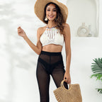 Damen gehäkeltes Crop-Top mit modernen Details R&B