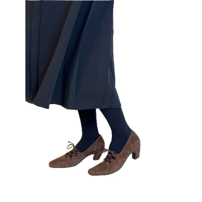 Damen elegante Schnürpumps mit modischem Riemchen-Design R&B