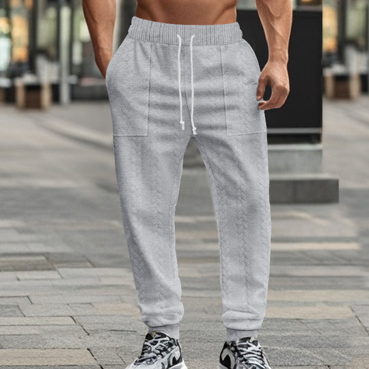 Herren Sportliche Jogginghose mit strukturiertem Design und elastischem Bund R&B