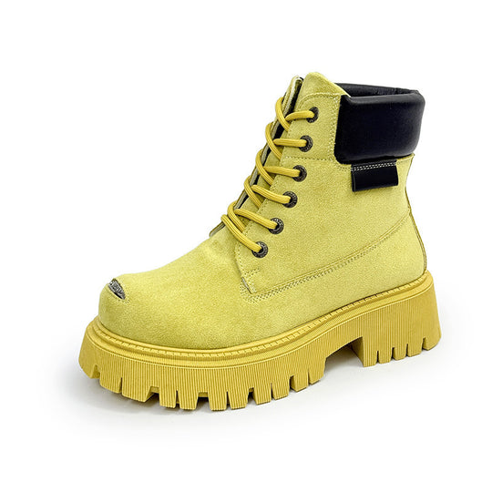 Damen modische Stiefeletten mit trendiger Profilsohle R&B