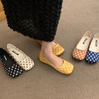 Damen Bequeme Ballerinas mit modischem Punktemuster R&B