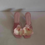 Damen Sandalen mit floralen Akzenten und elegantem Design R&B