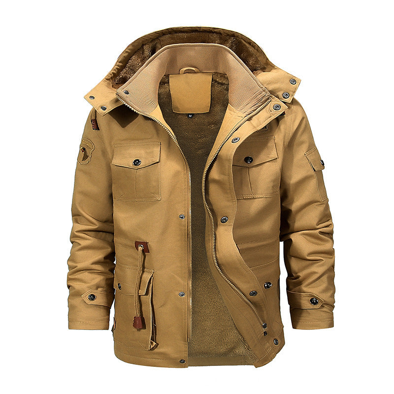 Herren robuste Utility-Jacke mit warmem Innenfutter R&B