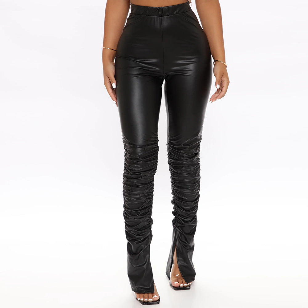 Damen Hochtaillierte Biker hose R&B