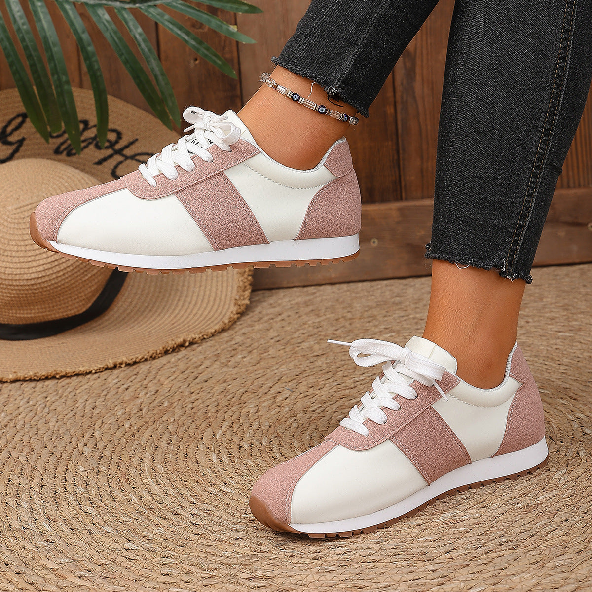 Damen Sportliche Sneaker mit modischen Farbakzenten R&B