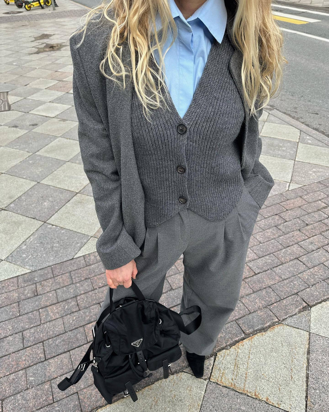Damen elegante Business-Jacke mit strukturiertem Design und praktischen Taschen R&B