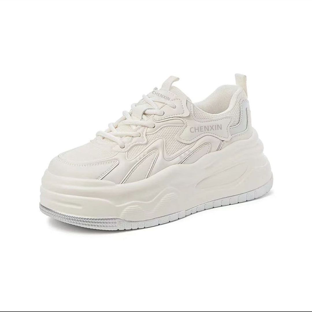 Damen komfortable Chunky-Sneaker mit atmungsaktiver Netz-Oberfläche R&B