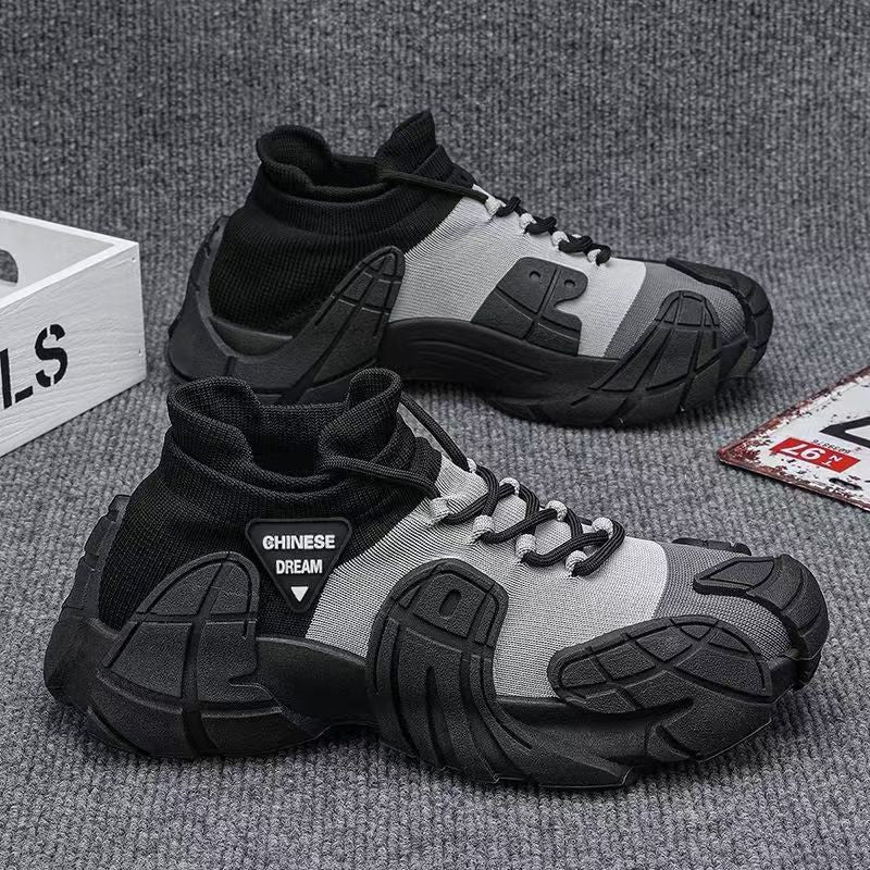Damen modische High-Top Sneakers mit atmungsaktivem Mesh R&B
