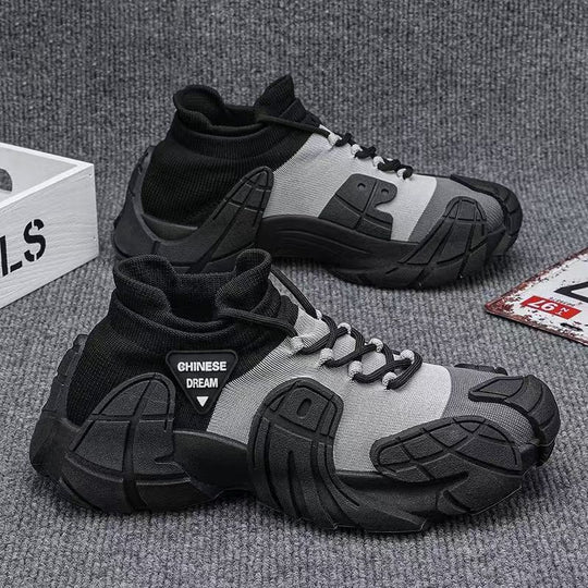 Damen modische High-Top Sneakers mit atmungsaktivem Mesh R&B