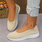 Damen Slip-On Freizeitschuhe mit atmungsaktivem Obermaterial R&B