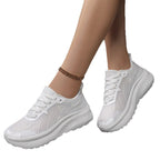 Damen Atmungsaktive Sport-Sneaker mit dämpfendem Fußbett und rutschfester Laufsohle