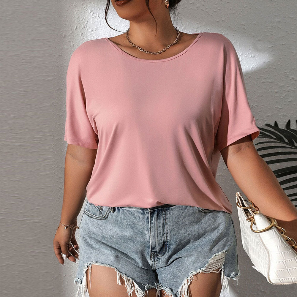 Damen lässiges Oberteil mit schickem Schulterdesign und weichem Material R&B