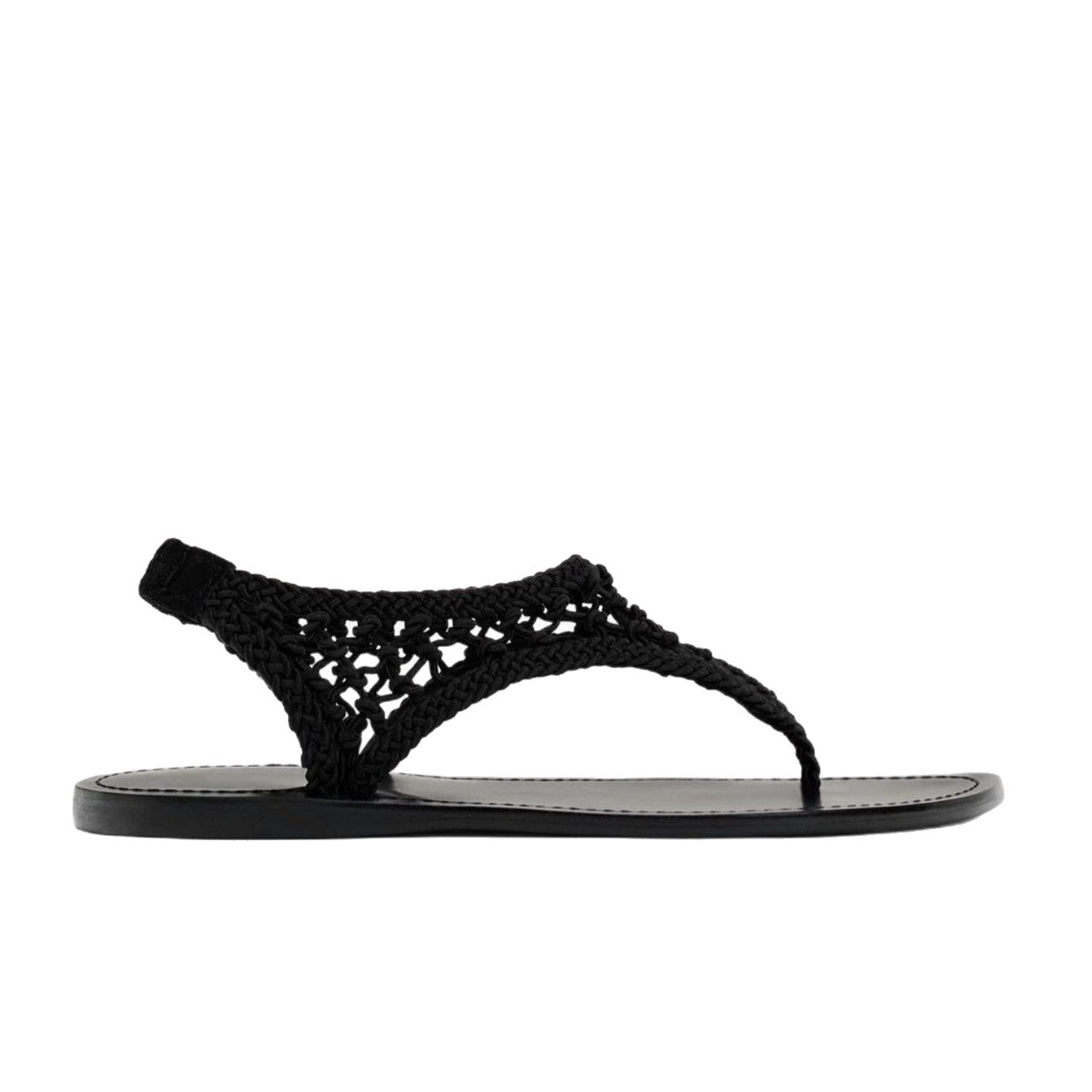 Damen Zehentrenner-Sandalen mit geflochtenem Riemendesign und komfortablem Fußbett R&B