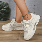 Damen Sportliche Sneakers mit atmungsaktivem Obermaterial und rutschfester Sohle R&B