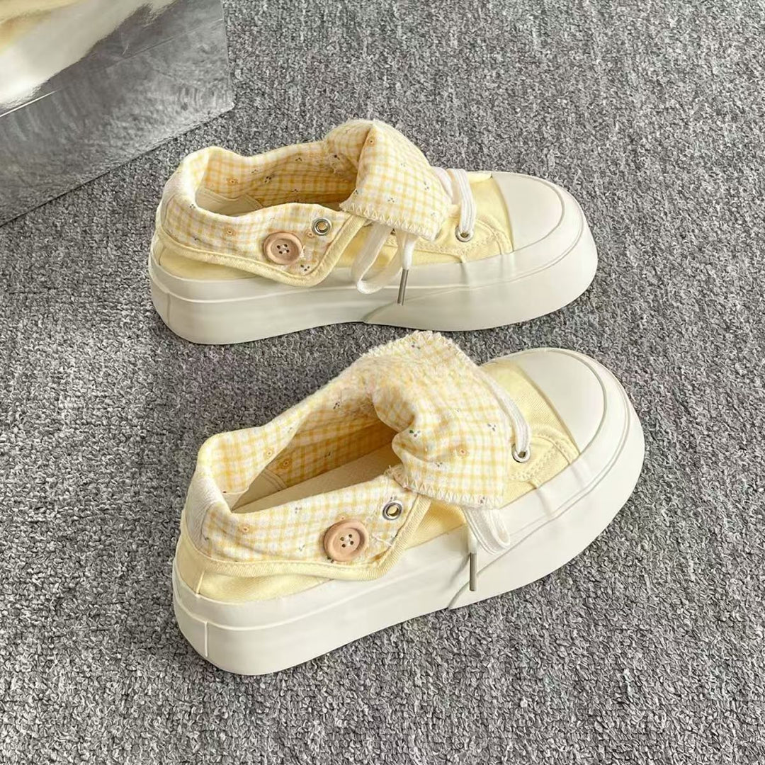 Damen Sneaker mit raffiniertem Klappdesign und weichem Innenfutter R&B