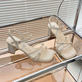 Damen Sandaletten mit eleganten Riemchen und Blockabsatz R&B
