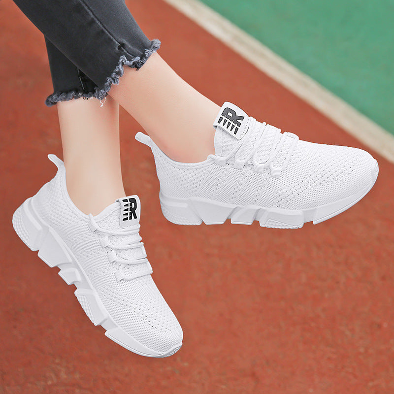 Damen Sportliche Sneakers mit atmungsaktiver Strick-Oberfläche und dämpfender Sohle
