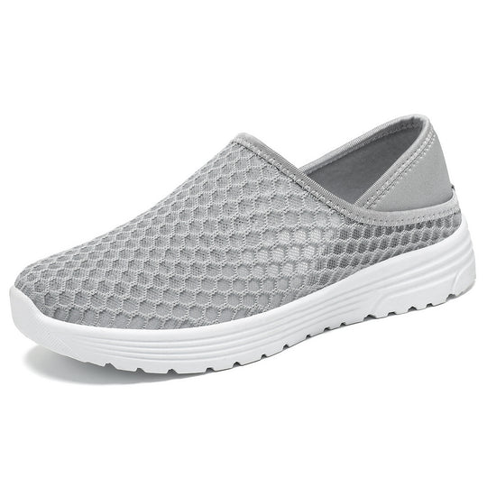 Damen Bequeme Slip-On Freizeitschuhe mit atmungsaktiver Netzstruktur R&B