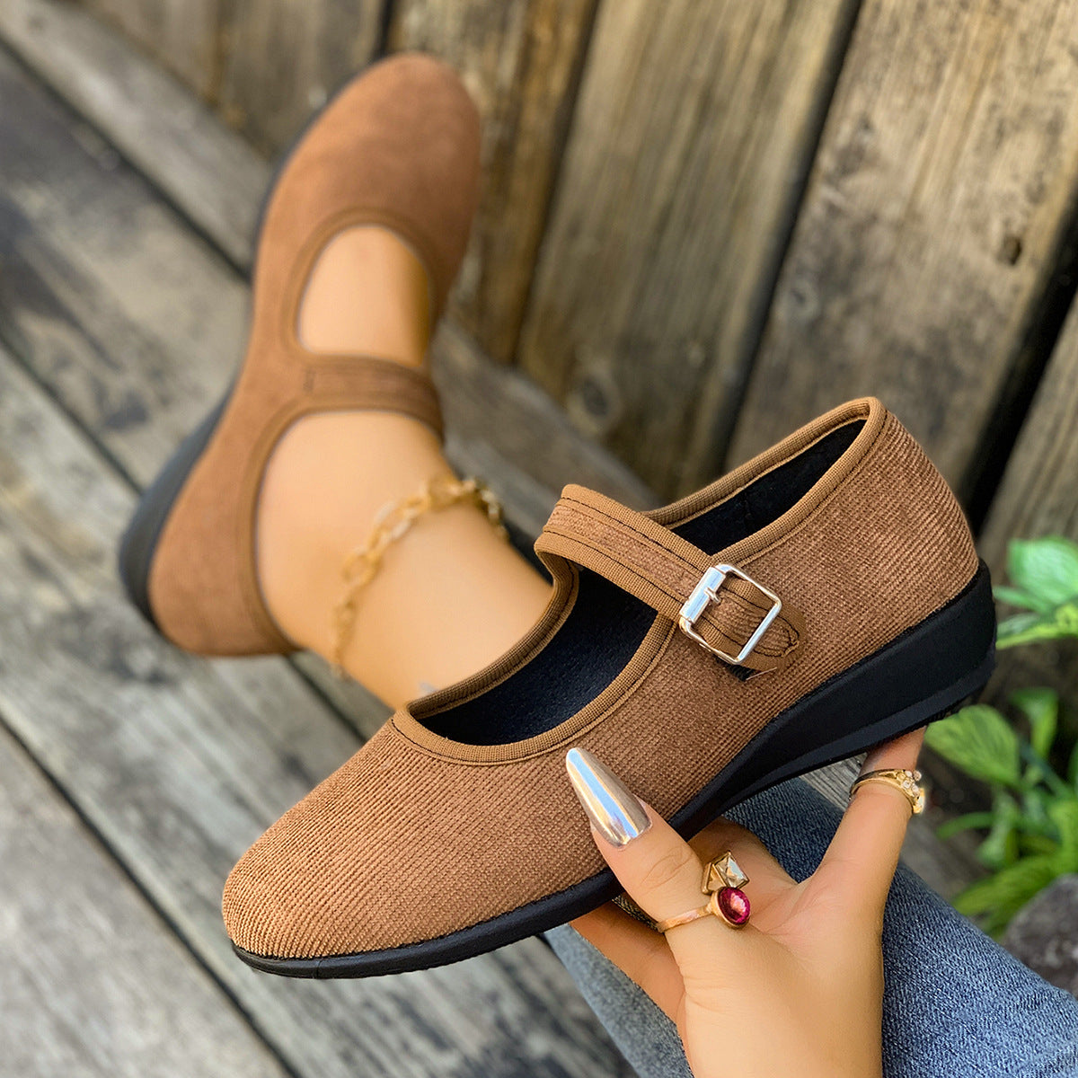 Damen Elegante und komfortable Mary Jane Schuhe