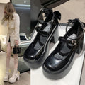 Damen Plateau-Pumps mit dekorativem Riemchen und eleganter Schnalle R&B