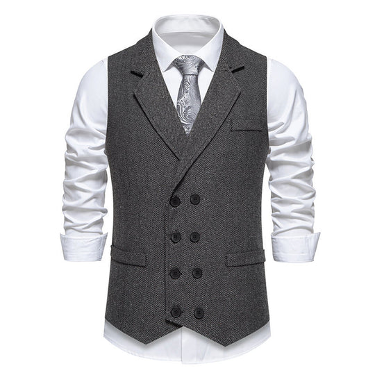 Herren elegante tweed Weste R&B