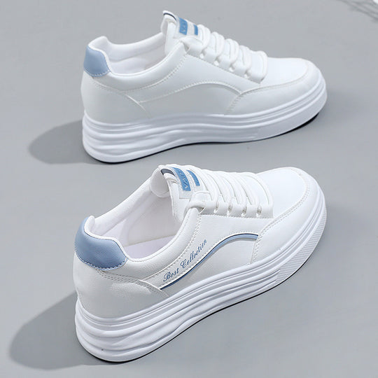 Damen modische Plattform Sneakers mit dämpfendem Sohlenprofil und atmungsaktiver Obermaterialstruktur R&B