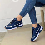 Damen Sportliche Sneakers mit modischem Metallic-Detail und rutschfester Sohle R&B