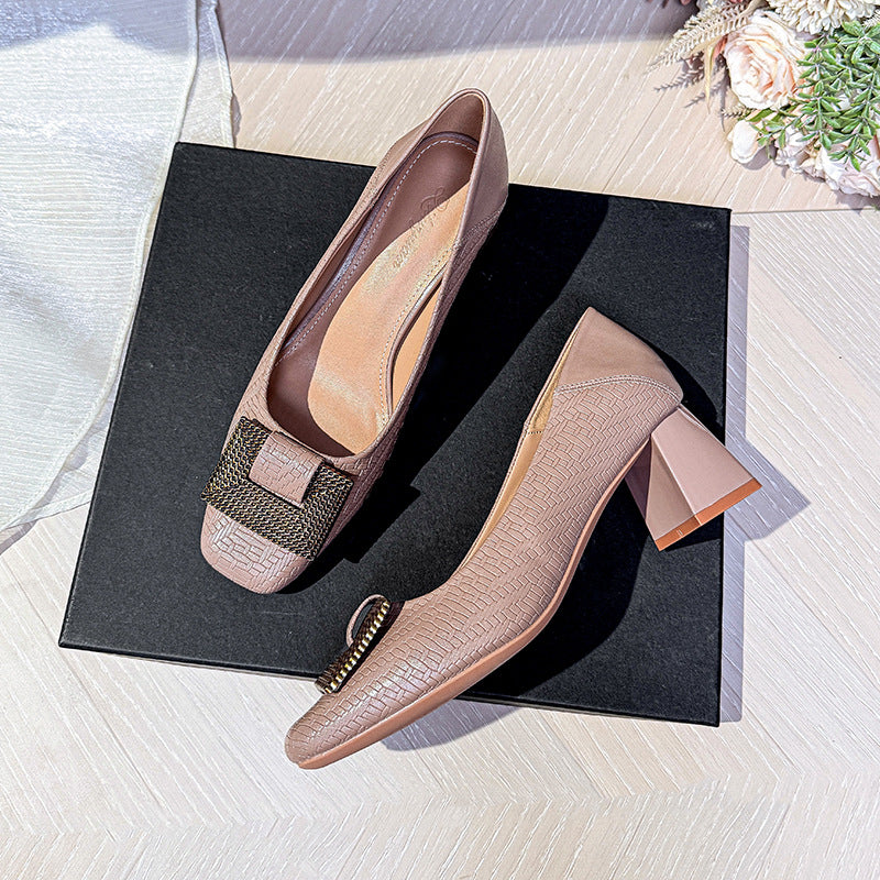 Damen elegante Ballerinas mit einzigartigem Dekor R&B