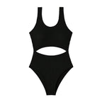 Damen Einteiler Badeanzug mit raffiniertem Cut-Out-Design und sportlichem Schnitt R&B
