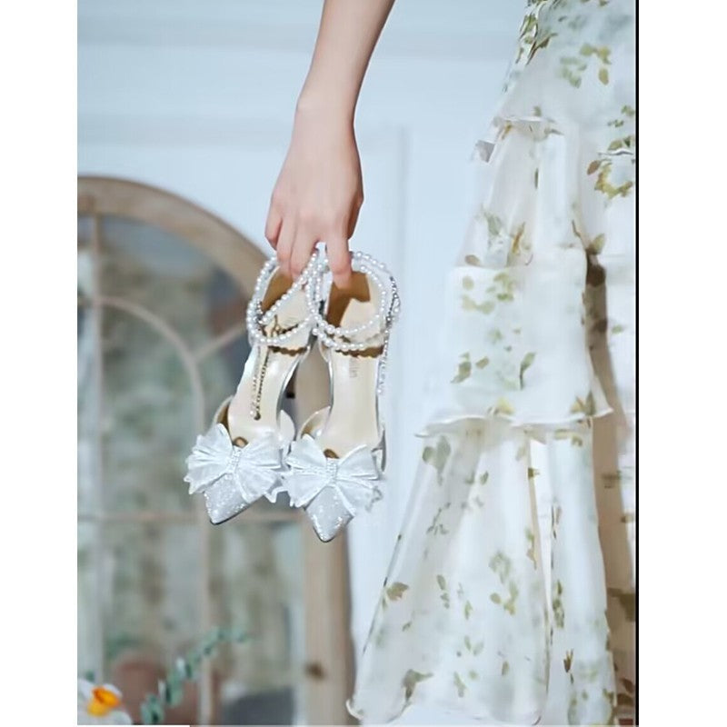 Damen elegante Pumps mit funkelnden Applikationen R&B