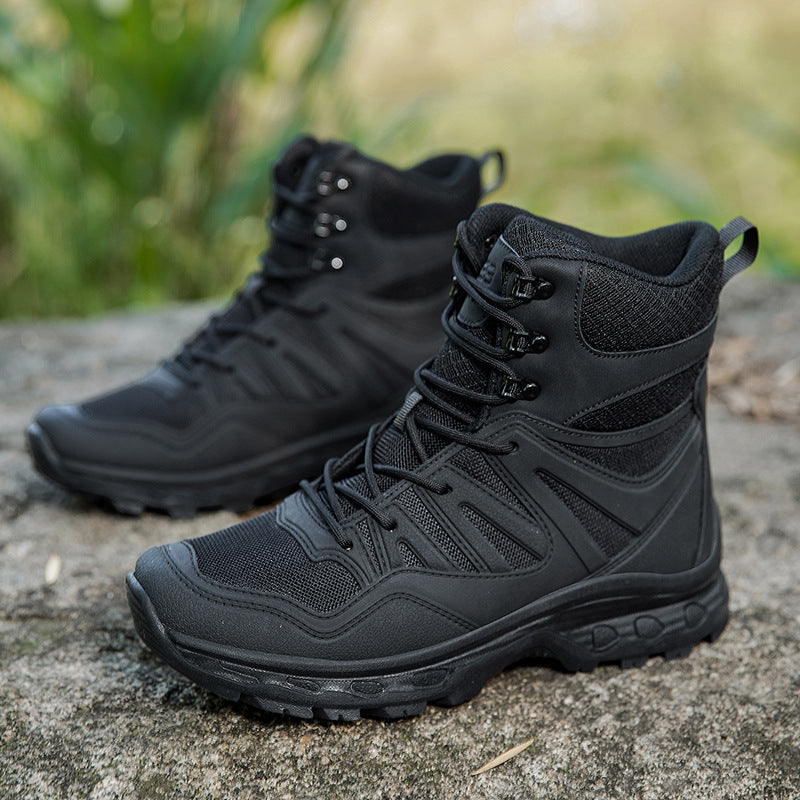 Herren Multifunktionale taktische Wanderschuhe mit hohem Knöchelschutz R&B