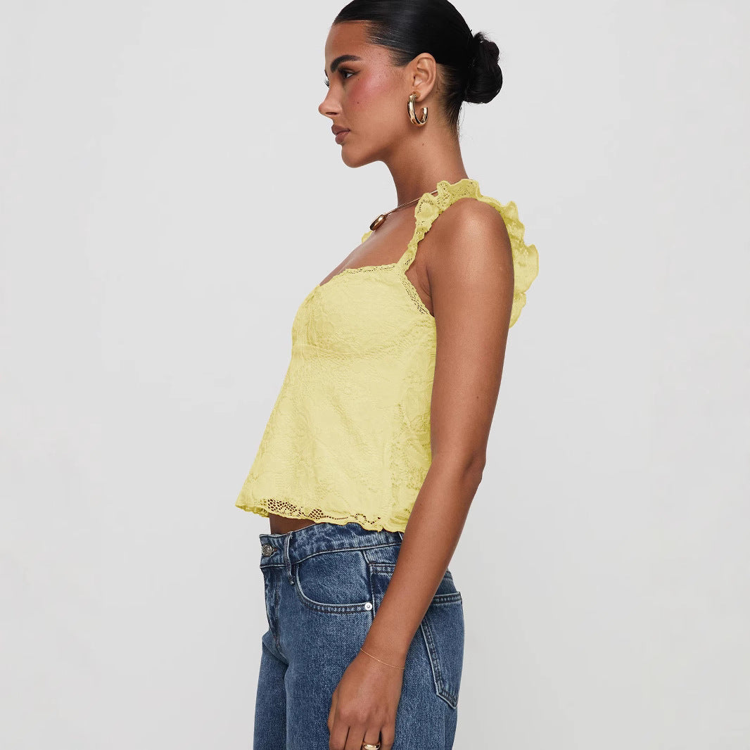 Damen Spitzen Top R&B