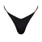 Damen Triangel-Bikini mit glänzendem Material und raffiniertem Schmuckdetail R&B