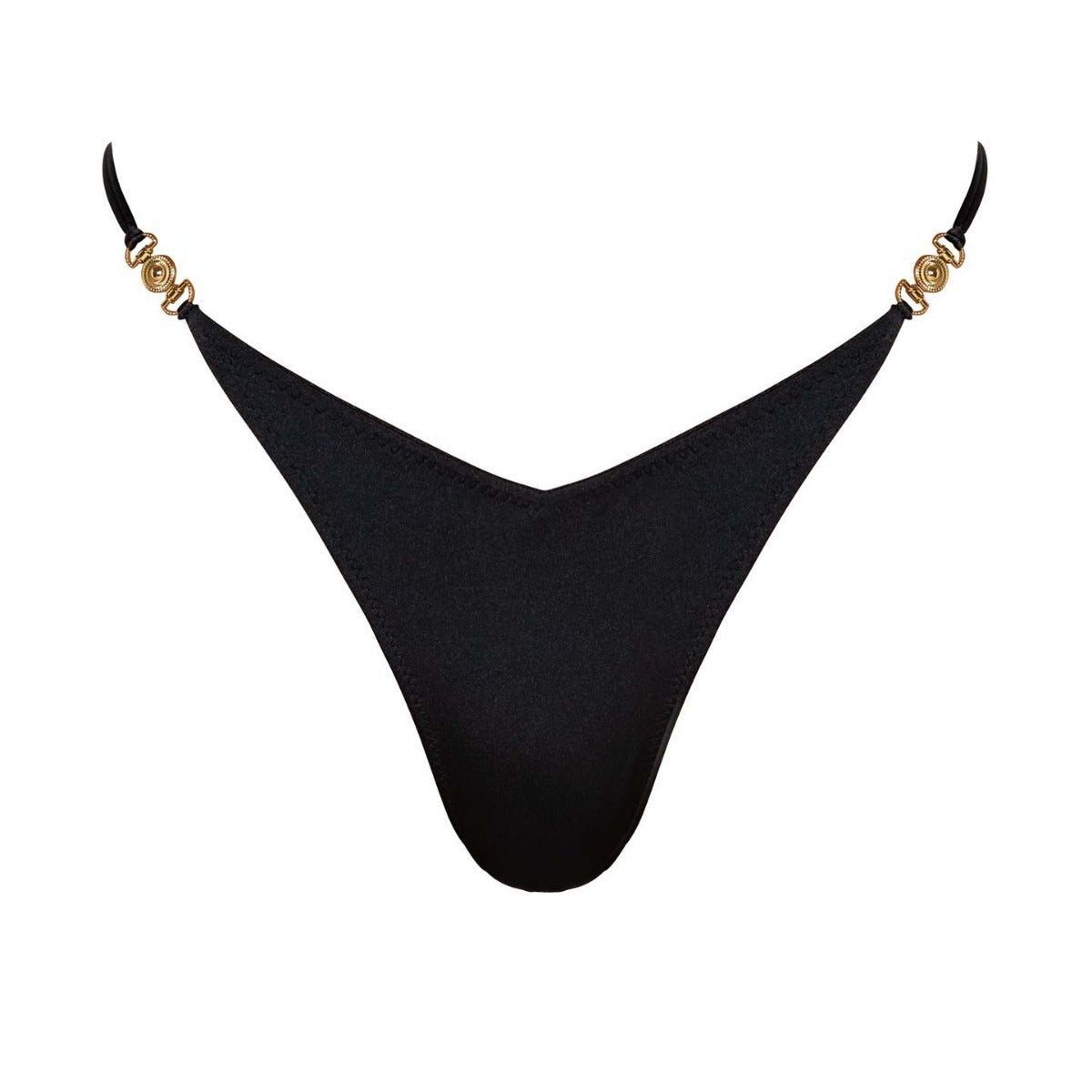 Damen Triangel-Bikini mit glänzendem Material und raffiniertem Schmuckdetail R&B