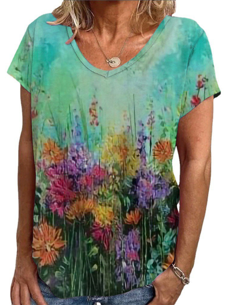 Damen Lockere Bluse mit buntem Paisleymuster R&B