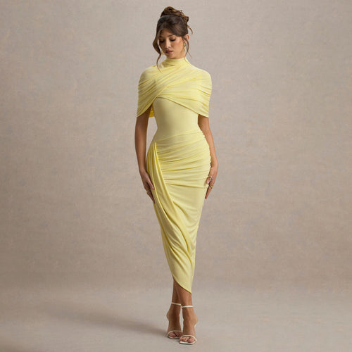 Damen Drapiertes Abendkleid R&B