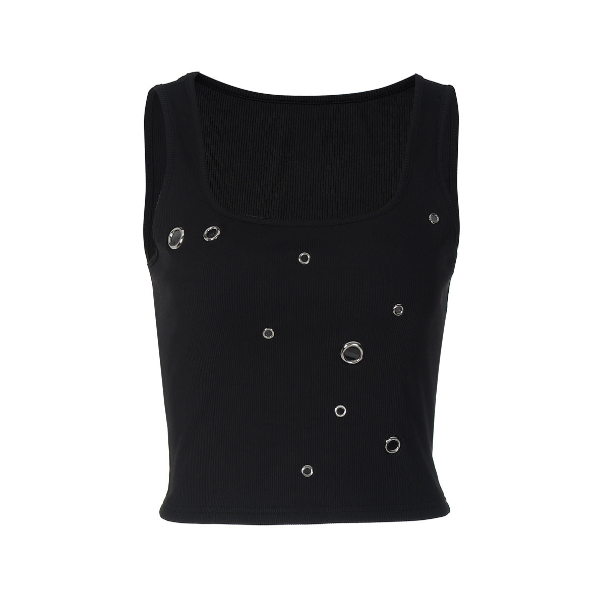 Damen Crop-Top mit auffälligem Ringdetail R&B