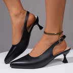 Damen Slingback-Pumps mit elegantem spitzem Design und modischem Absatz EB