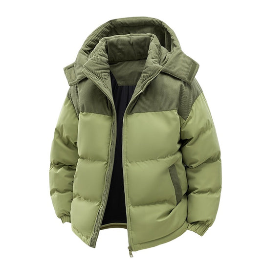 Damen isolierte Pufferjacke mit kuscheligem Innenfutter und verstellbarem Kapuzensystem – R&B