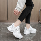 Damen modische Chunky Sneakers mit trendigem Design und stoßdämpfender Sohle R&B