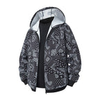 Damen leichte Windbreaker-Jacke mit farbenfrohem Muster und atmungsaktiven Eigenschaften R&B