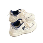Damen Sportliche Sneakers mit Sternenapplikation R&B