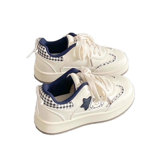 Damen Sportliche Sneakers mit Sternenapplikation R&B