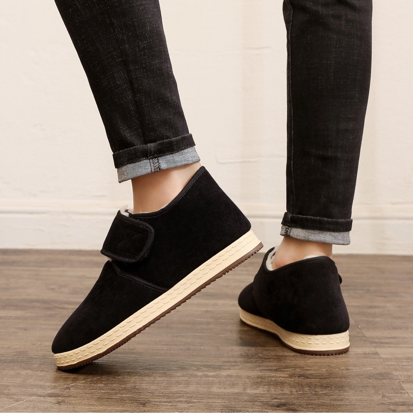 Damen Bequeme Hausschuhe mit kuscheligem Innenfutter und flexibler Sohle R&B