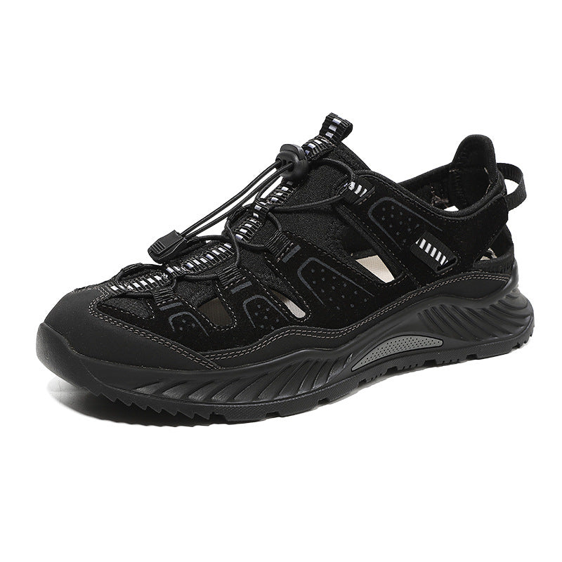 Herren Sportliche Wander-Sandalen mit rutschfester Sohle und verstellbarem Riemen R&B